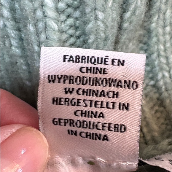 Cable Knit Green Sweater M - Picture 6 of 6